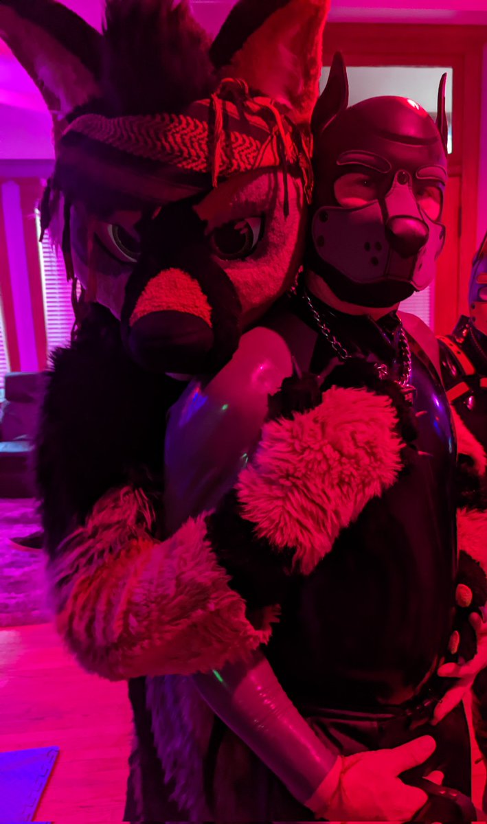 ranger_ad's tweet photo. A werewoof and a pup at Market Days!

But who should be holding the leash? https://t.co/x79DdmMPg7