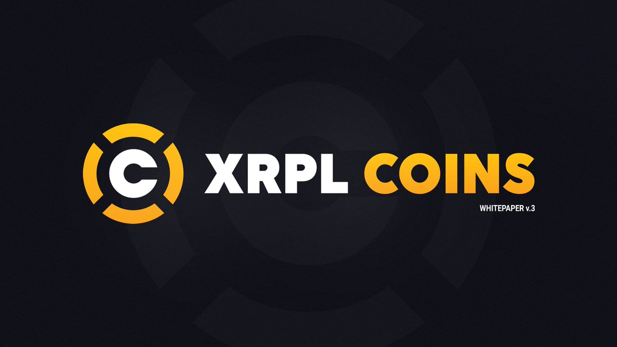 ⭐️Check out the XRPL Coins Whitepaper v3!

We've re-designed and updated the whitepaper to reflect all of the new features we've build into XRPL Coins. 

💻xrplcoins.com/docs/whitepape…

💰Giveaway = 500 $xCoin - 1 Winner
❗️Rules = RT + Follow <a href="/xrplcoins/">XRPLCOINS.com</a> + Tag Friend

#XRPLcommunity