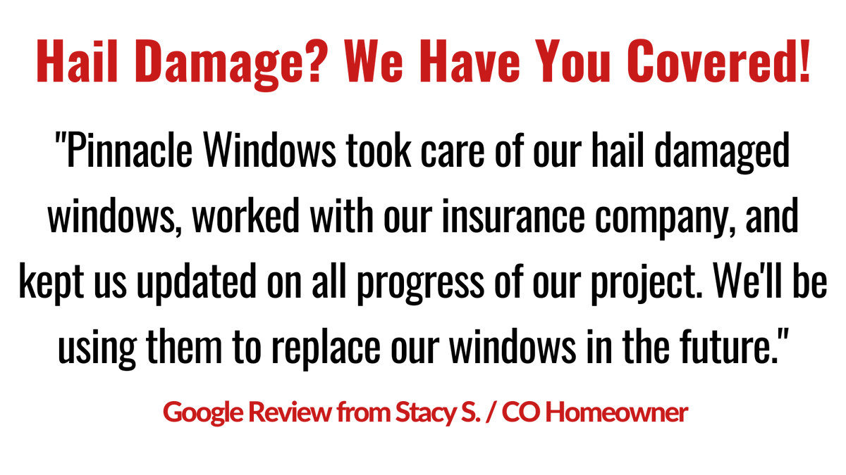 PinnacleWindow's tweet photo. #HAILDAMAGE?
Accurate fair assess home to determine if you need new windows or they can be repaired.
Specialize in #Insuranceindustry to handle #insuranceclaimprocess.
#CO #MT #WY: 303-747-3698 #NE: 402-507-5588
https://t.co/VJVlz92S8R
#hail #hailstorm #colorado #windowdamage https://t.co/4iezwMJ6eY