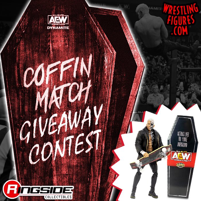 ⚰️ 𝗖𝗢𝗙𝗙𝗜𝗡 𝗠𝗔𝗧𝗖𝗛 𝗚𝗜𝗩𝗘𝗔𝗪𝗔𝗬 ⚰️

Enter our #AEW #CoffinMatch Giveaway Contest for your chance to win a #CoffinDrop #DarbyAllin #RingsideExclusive! 

See our reply for rules to enter!

#WrestlingFigures #AEWDynamite #AllEliteWrestling #Jazwares #QuakeByTheLake

1/2