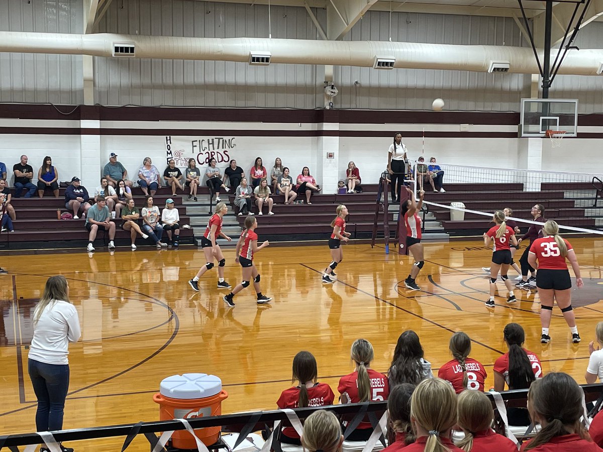 sam_isd's tweet image. Last night, both our JV and Varsity Lady Rebels had a great start to their volleyball season. Both teams secured a win against Savoy. It’s going to be a great season!