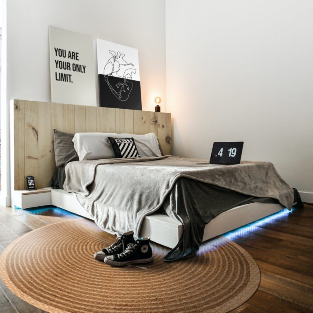 Renovate your bedroom with our high-quality products! ❤  

Canvas: Q644 - 
Rug:  R4923 - bit.ly/3vIxbha 
Sticker: A20784 - bit.ly/3zAFZXN 

#woveneffect #woodeffect #rusticeffect #tenstickers #bedroom #inspirationalcanvas