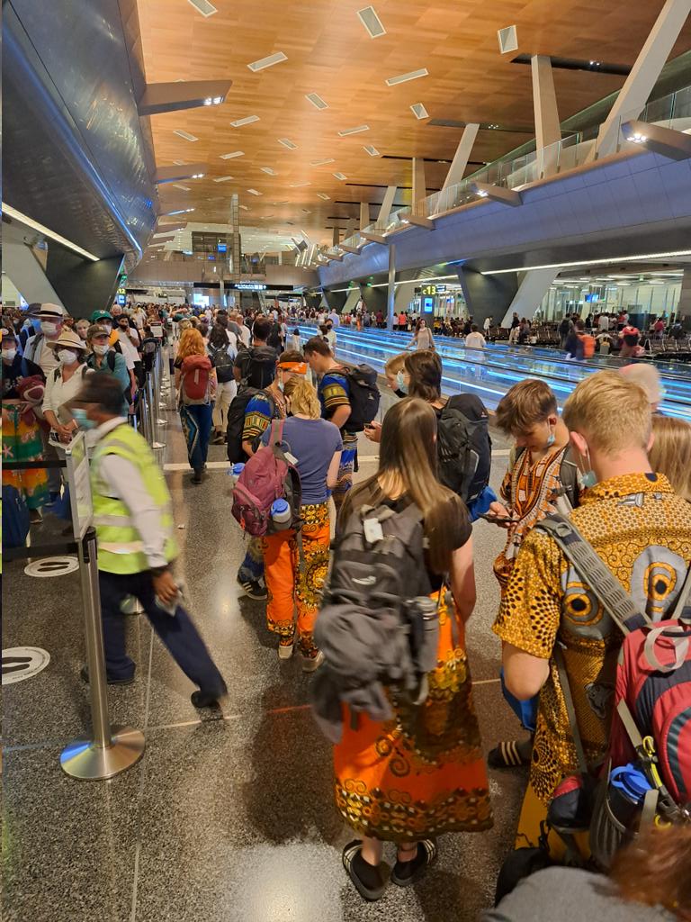 CharnwoodPd's tweet photo. #teamndovu are in Doha and awaiting the flight to LHR. See you in the morning! 
@CharnwoodColl @RutherfordTrips https://t.co/hSKVeOwTDB
