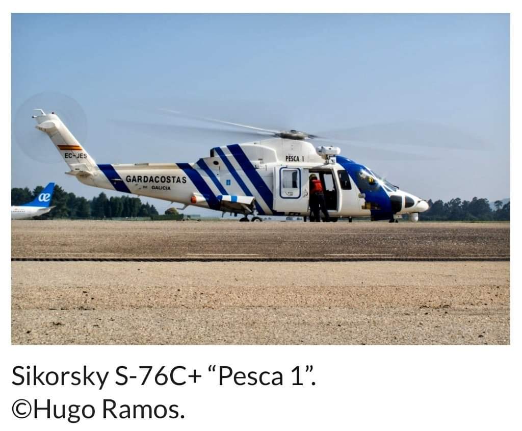 galicia_061's tweet photo. Buenas noches, 32 años de la entrada en funcionamiento #TalDiaComoHoy del primer servicio de rescate aéreo civil creado en España @GardacostasGal compuesto por los helicos #Pesca1 con base en el aeropuerto de #Peinador y #Pesca2 con base en el puerto de #Celeiro 10/08/1990 https://t.co/0eTdoeQdbV
