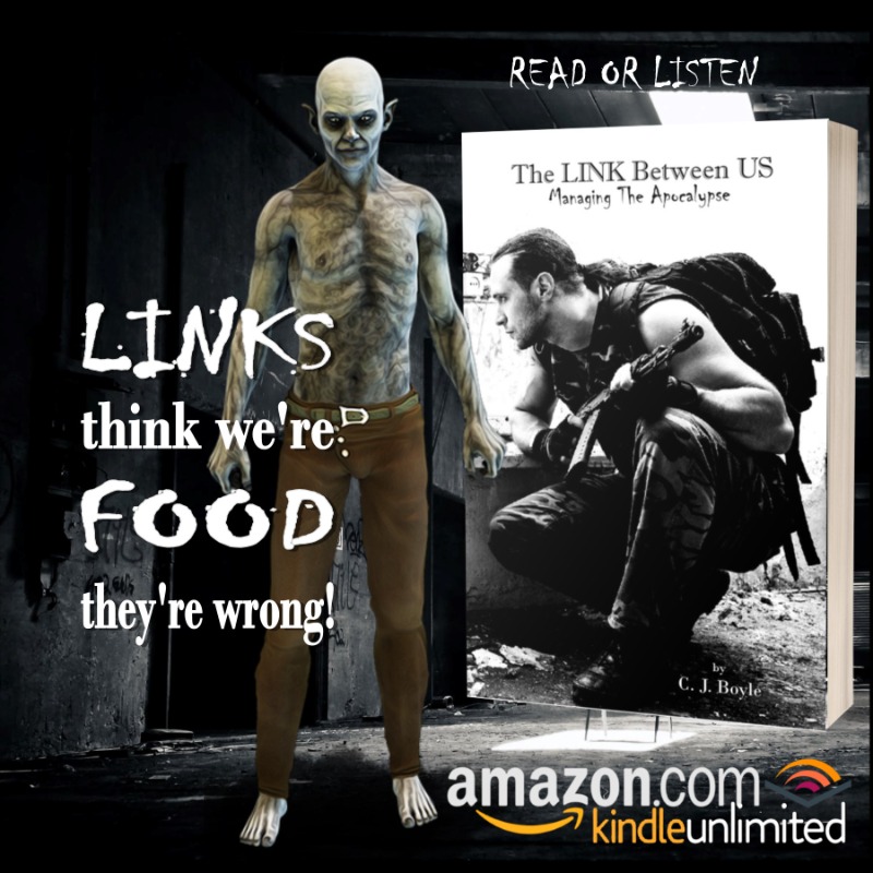 C_J_Boyle's tweet photo. #TheLINKBetweenUs Find out what happens when a virus transforms half of mankind into bloodthirsty monsters! #horror #scifi #ebook #read