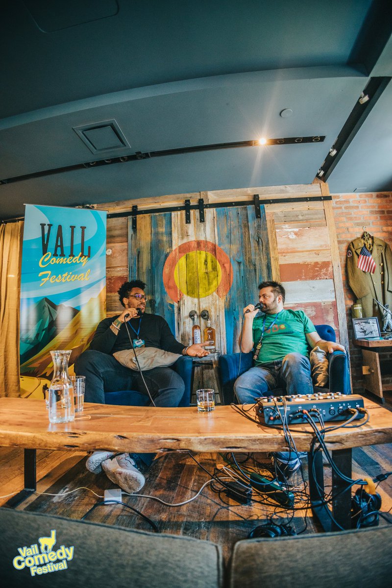 vailcomedyfest's tweet photo. #Flashback to Erick Hellwig @erickhellwig hosting his #ComedyPodcast, @bringinthebackups with, special guest comedian/ #formernflplayer @jbdale72 at @10thmtnwhiskey! | https://t.co/IdXwh260LF
#vailsummer #vaillive #vailvillage #vaildaily #comedyfestival #10thmountainwhisky https://t.co/nrRwGpWXSV