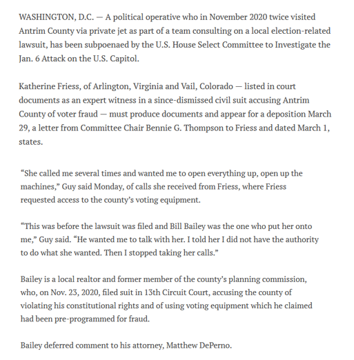 Lynette30067504's tweet photo. Took another look at MI. Curious about how Katherine Friess was brought into the #Fraudits. 

Though she mostly flies under the radar, she is very well connected in D.C. https://t.co/UkVONpWazh