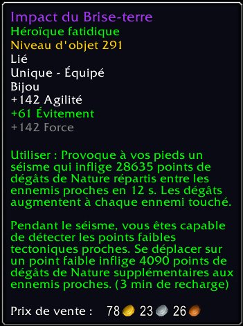 PechWow's tweet image. Regardez l’objet que je viens de recevoir : [Impact du Brise-terre] #Warcraft