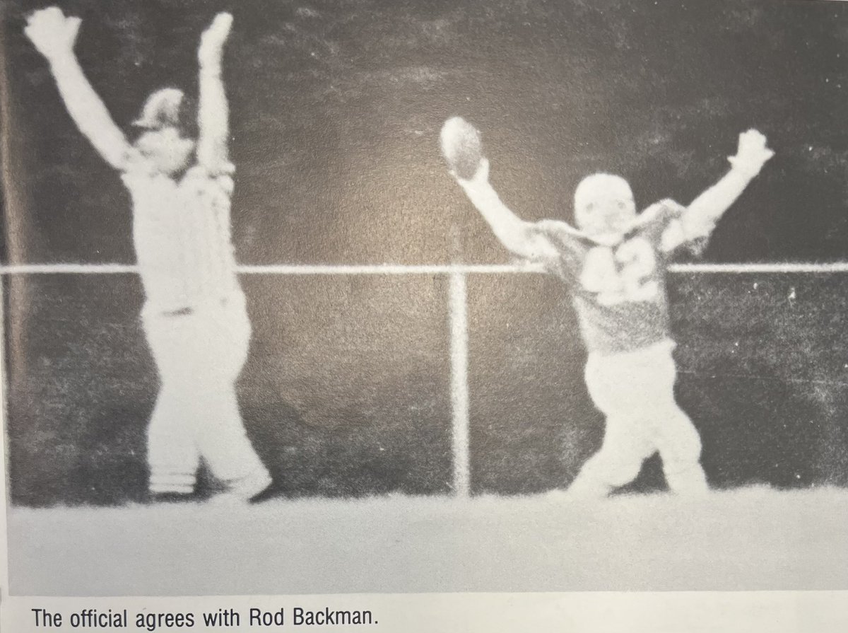 McNRocketFtball's tweet photo. COUNTDOWN TO KICKOFF - 9 Days

Rod Bachman ‘86 is the ALL-TIME leader in fumble recoveries with 9 and 2nd overall in career tackles with 398!

Rod was 1st Team All CCC, 2x All City, and 2x All State. He also was the team MVP in the ‘85 season.

#BondedTogether https://t.co/h3bPLprVhe