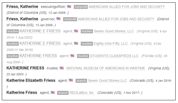 Lynette30067504's tweet photo. Took another look at MI. Curious about how Katherine Friess was brought into the #Fraudits. 

Though she mostly flies under the radar, she is very well connected in D.C. https://t.co/UkVONpWazh