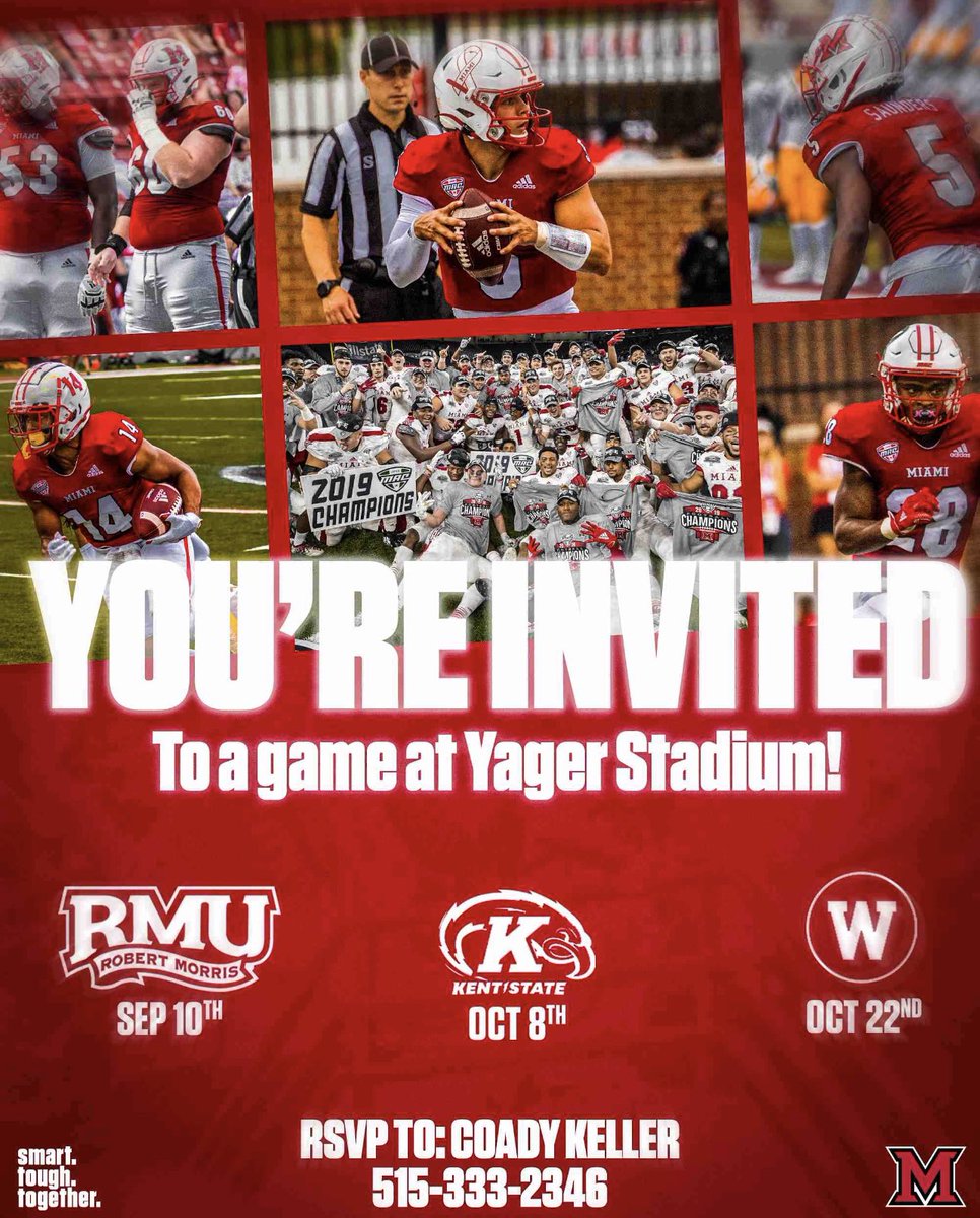 Thanks too <a href="/CoadyKeller1/">Coady Keller</a> and <a href="/MiamiOHFootball/">Miami Football</a> for the game day invite!! <a href="/NPCoachRalph/">Kyle Ralph</a>