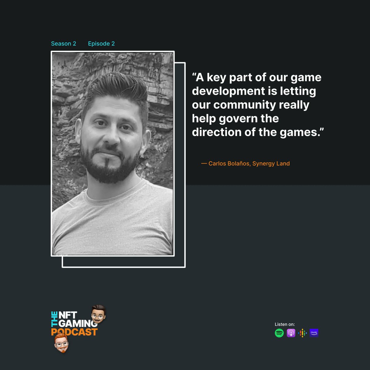 RevelarEngine's tweet photo. Make sure you check out our episode with @SynergyLandGame out now! 🙌 
https://t.co/bFtelh6QVm 

#TheNFTGamingPodcast #cryptogames #NFTgaming #NFTs #NFTpodcasts https://t.co/TFDpL31ZQt