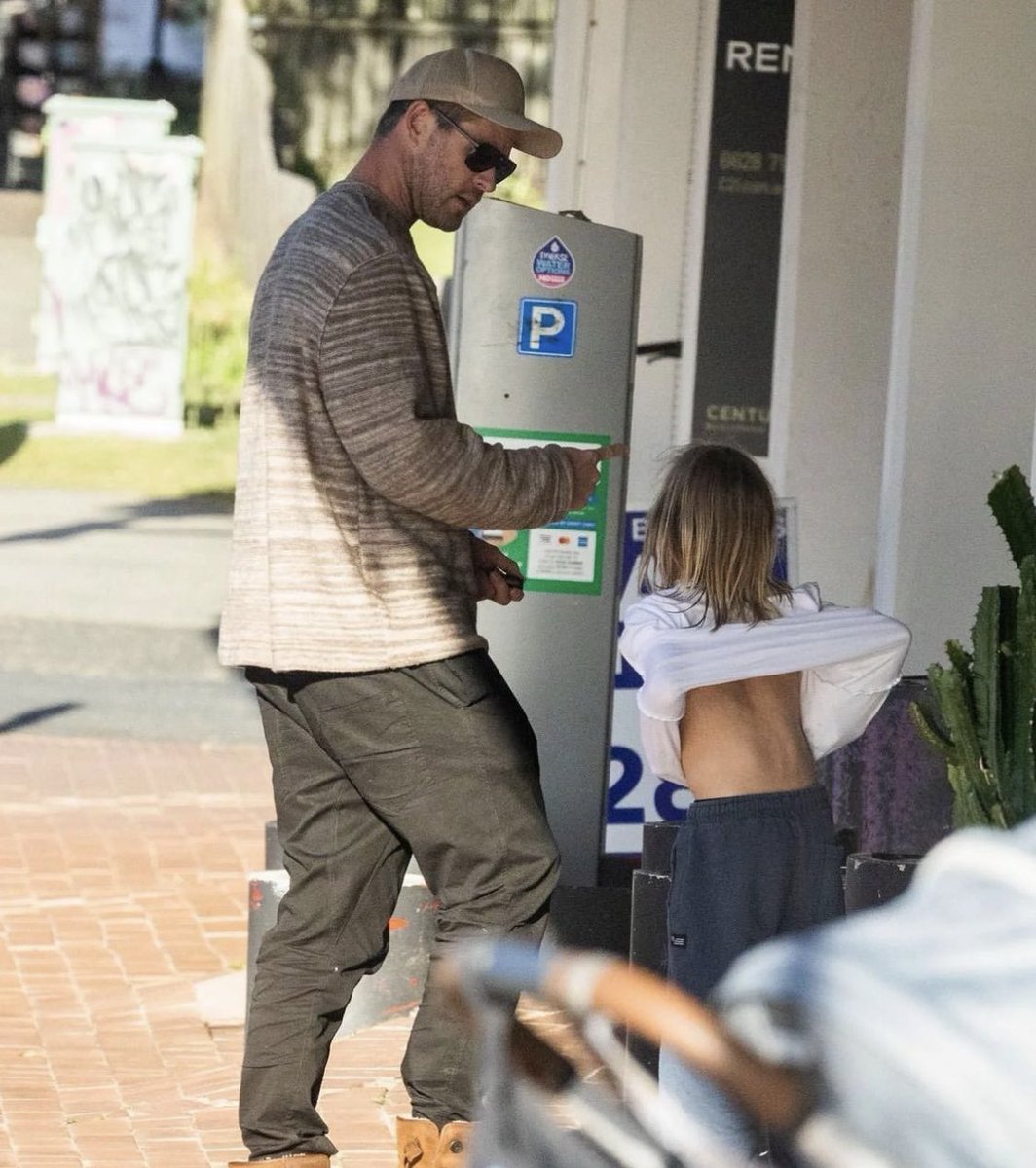 Out with the boys.. (please ignore my son trying to take his clothes off, always.)