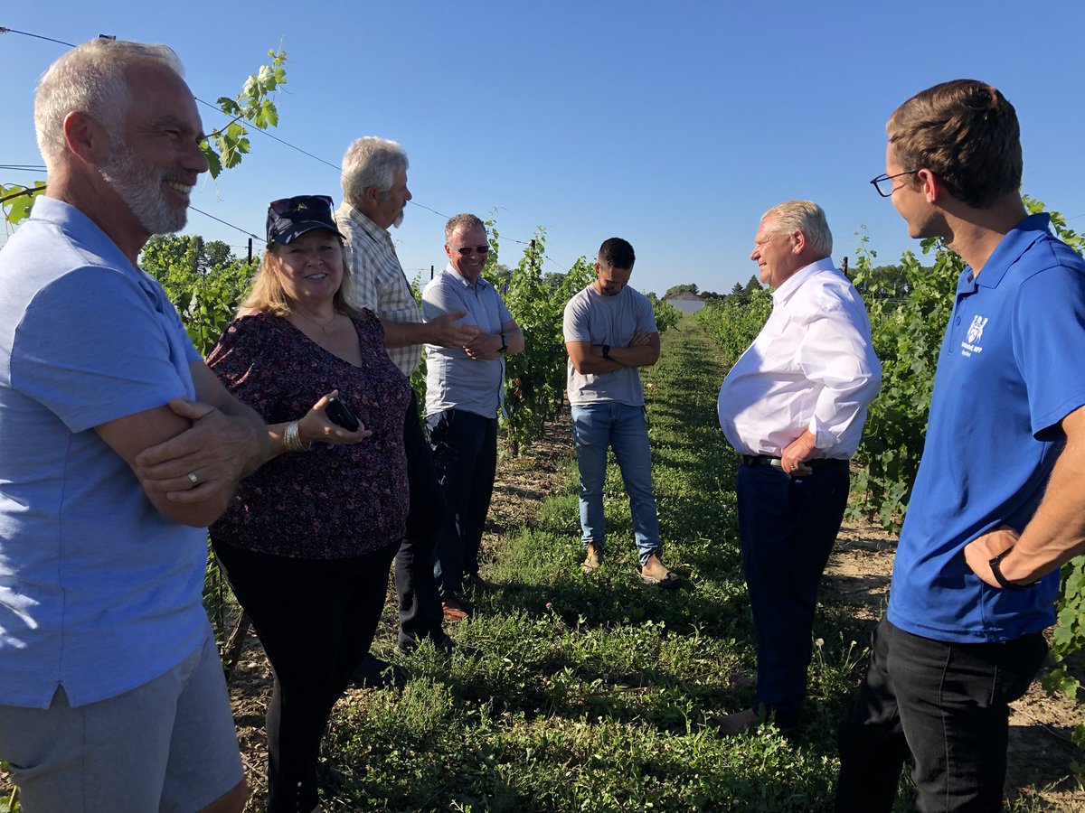 Surveying the significant economic loss in Ontario vineyards from this year’s winter injury <a href="/fordnation/">Doug Ford</a> <a href="/LisaThompsonPC/">Lisa Thompson</a> <a href="/samoosterhoff/">Sam Oosterhoff</a>