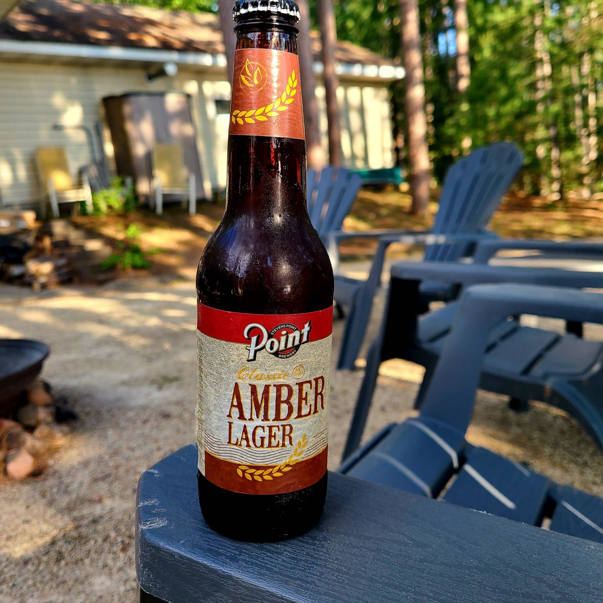 pointbrewery's tweet photo. Sing a campfire song and gather around. Point Amber Lager is a fan favorite with great flavor from roasted caramel malts. #pointamber https://t.co/OcCwJMorBm