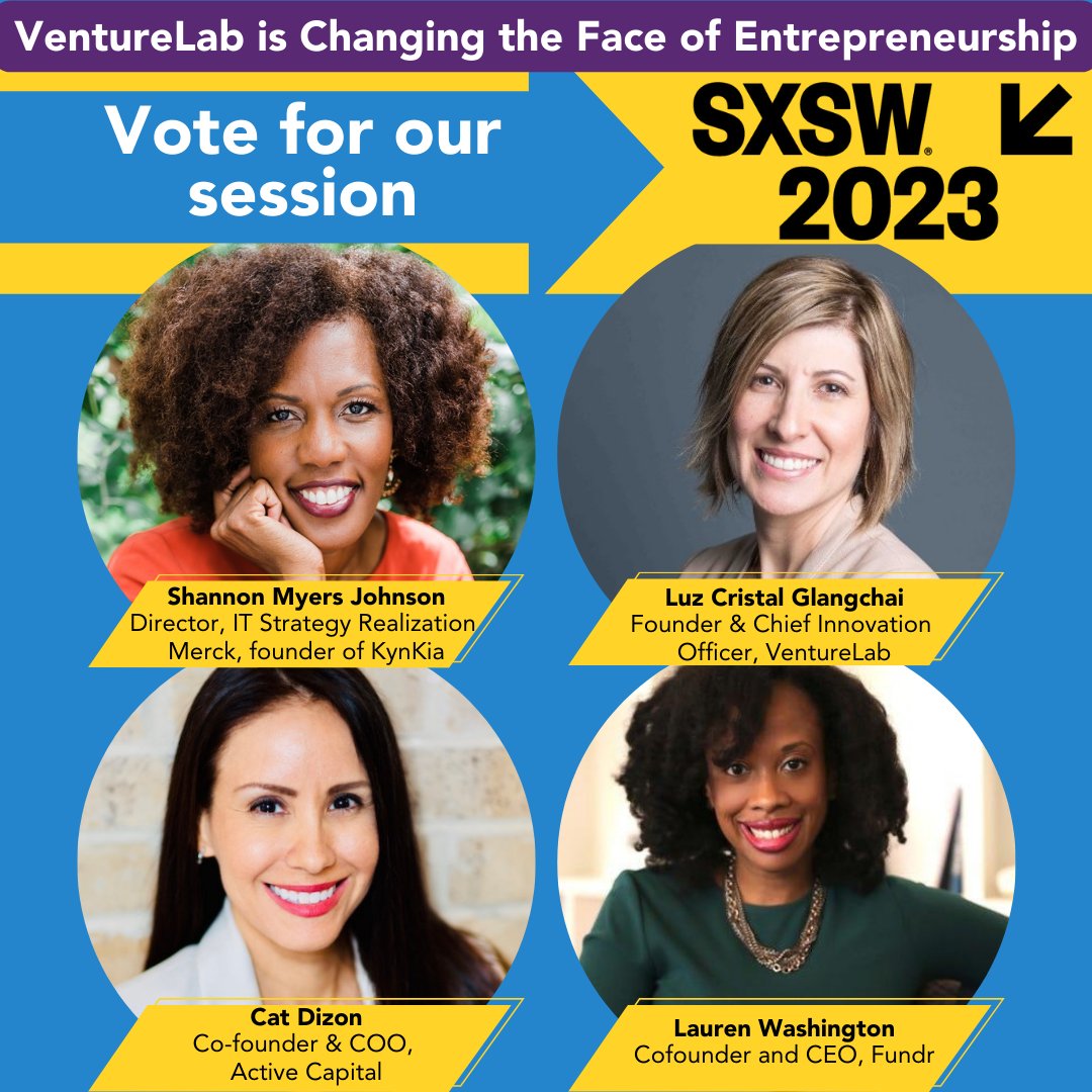 Help Change the Face of Entrepreneurship. Vote for our session about why diversity is essential, ways to attract more diversity in entrepreneurship, and what we can do to support underrepresented entrepreneurs and leaders.
panelpicker.sxsw.com/vote/126969 #ApplicantatSXSW   #SXSW