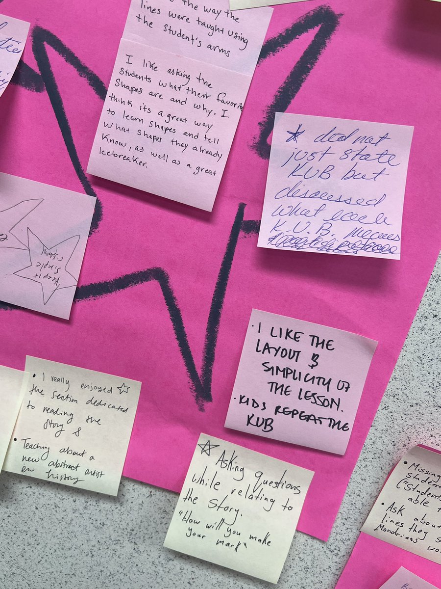 mslowpaz's tweet photo. Today @kujawaart & I facilitated token responses, work in progress crits, burger talk, lesson rehearsals and feedback. #AldineArt #elementaryart teachers were engaged & excited to take back ideas to their artists. I had a blast today @NewmanKaileigh @TrentGJohnson https://t.co/AKVP2Pulze