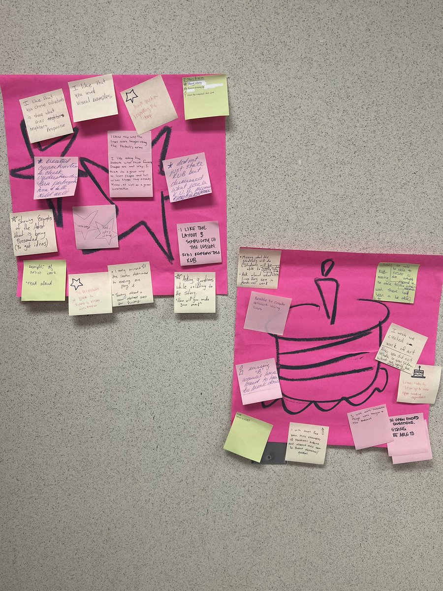 mslowpaz's tweet photo. Today @kujawaart & I facilitated token responses, work in progress crits, burger talk, lesson rehearsals and feedback. #AldineArt #elementaryart teachers were engaged & excited to take back ideas to their artists. I had a blast today @NewmanKaileigh @TrentGJohnson https://t.co/AKVP2Pulze