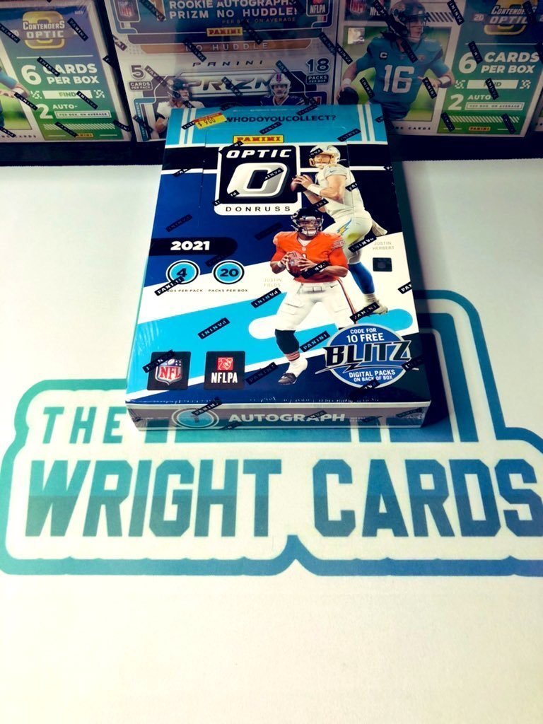 TheWrightCards's tweet image. ‼️ Break #59 ‼️

1x 21' NFL Donruss Optic Hobby
1 Auto, 20 RR, 8 #'d🏈

🔥OVER 1/2 FULL!

15 Teams left🚨PYT starting @ 10$!⏬

Breaks when FULL on YT live!🎯@Hobby_Connect @sports_sell @CardboardEchoes @BreakerHQ_ @DailySportcards @ILOVECOLLECTIN1 @HobbyRetweet_ @hobbyretweeters