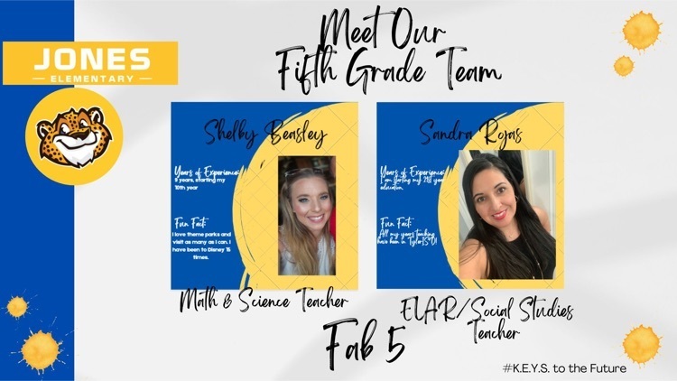 Meet our FAB 5th Grade Team! Our 5th Grade Jaguars hold the KEYS to the Future… lead the way! 
#WeAreJones
#KEYStoTheFuture