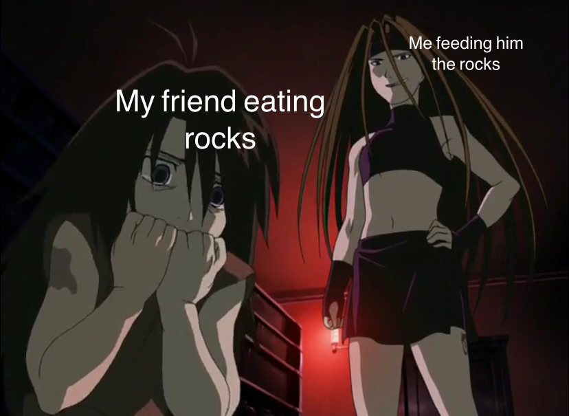 DailyEnvyFMA's tweet photo. i made this meme while watching fma 03 a while back 😭😭

#fma #fma03 #wrath #envy #wrath03 #envyfma https://t.co/9rmWhFY182
