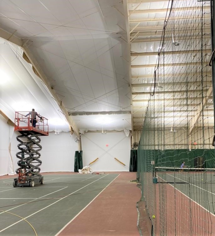 SportsInteriors's tweet photo. PROJECT PROGRESS UPDATE!
Our team is onsite and work is well underway at the Tipton Lakes Athletic Club. This is going to be an awesome transformation!
Learn more: https://t.co/tL5KI2g13f
#tennis #indoortennis #TLAC #columbus #IN #USTA #linersystem https://t.co/zcccdxq3bw