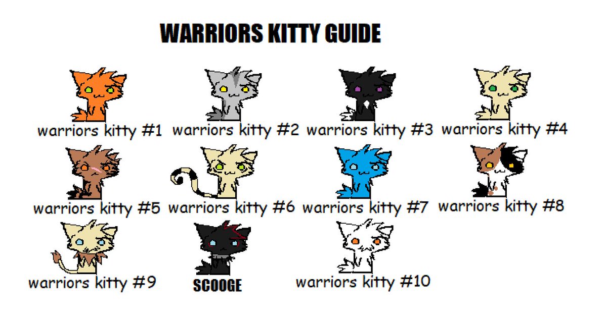 warriorkittys's tweet photo. WARRIORS KITTY : AN INCOMPLETE GUIDE https://t.co/agSBxZA6qY