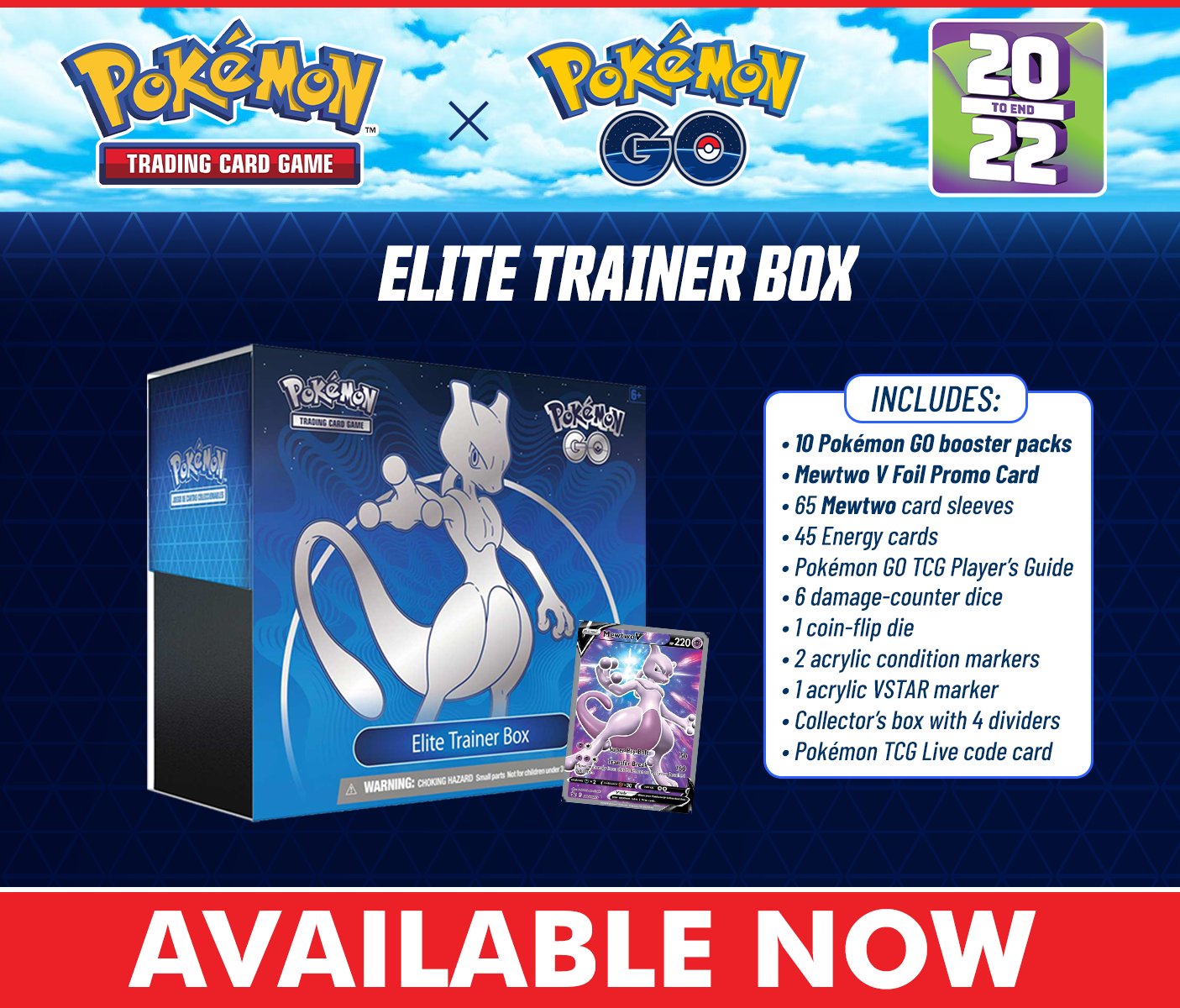 Pokemon TCG: Pokemon GO Elite Trainer Box Card Sleeves - Mewtwo