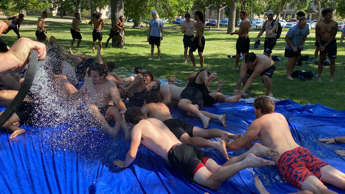 Rocky_Football's tweet image. It was a hot one today! Had to cool it down! 🌊