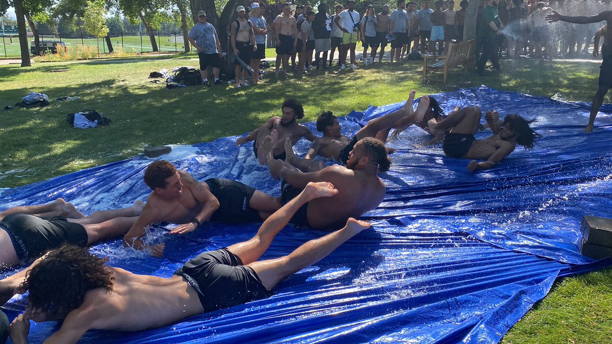 Rocky_Football's tweet image. It was a hot one today! Had to cool it down! 🌊