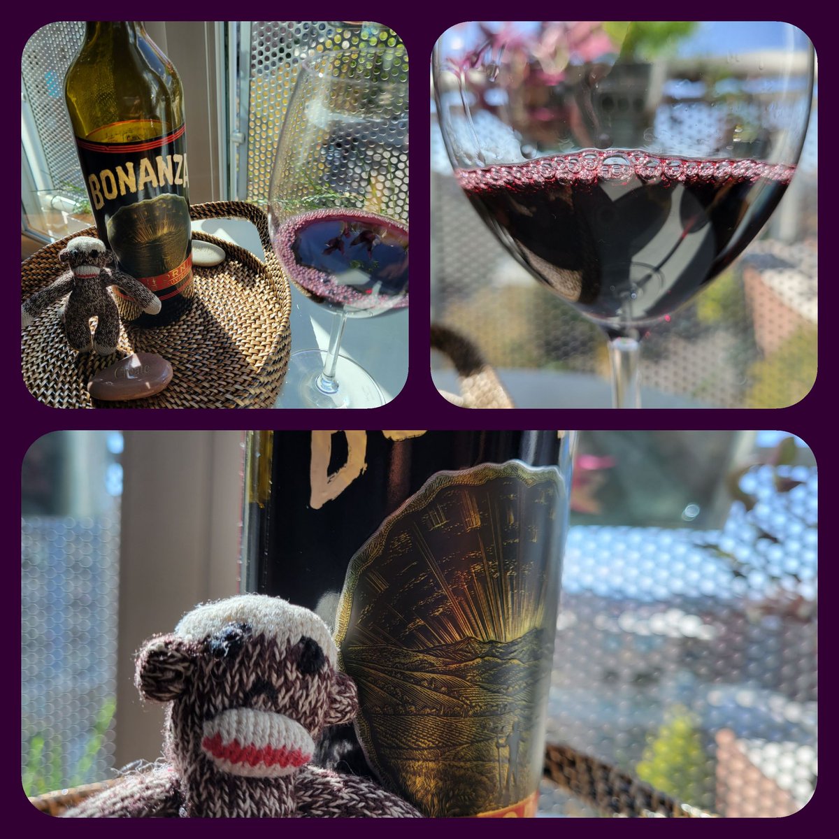 I am chillin this afternoon. We got Bonanza from @caymuscab ... I like it alot! Cheers Chuck!
#wine #winetime #wineprotocol  #WineWednesday #wineoclock #chillinwithTM2 #TM2Verified ✅️🐒