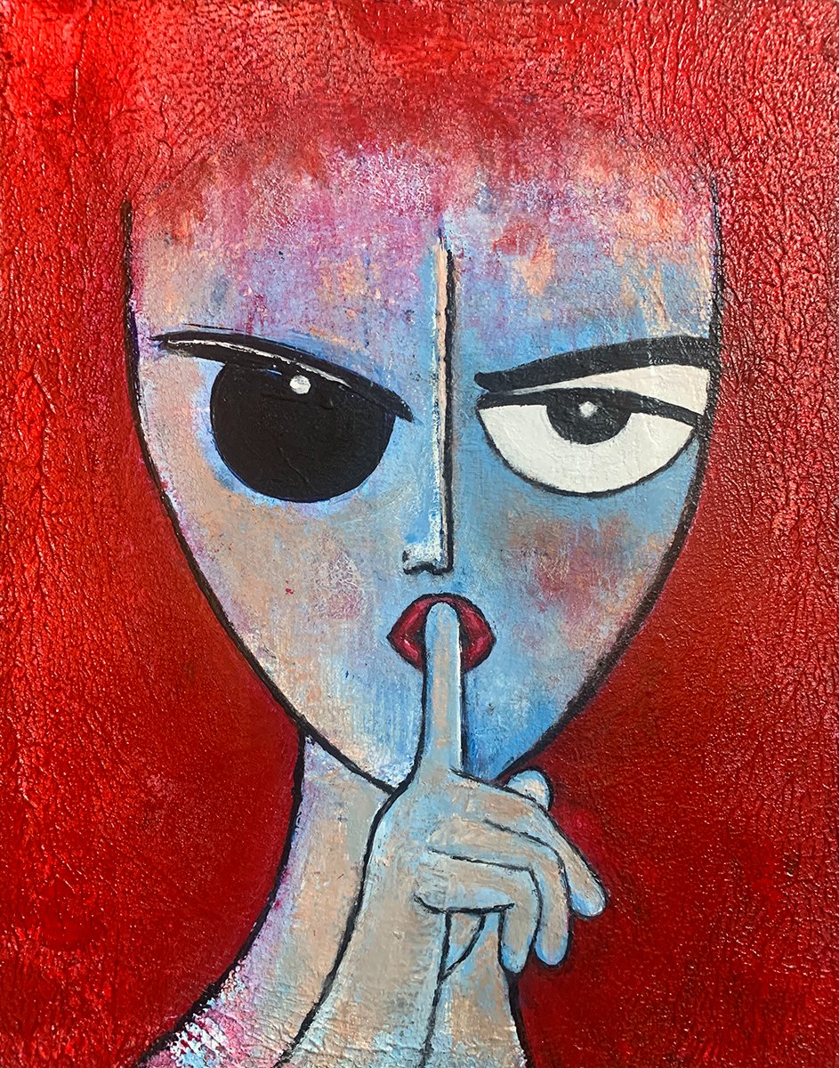 DManoos's tweet photo. "Don’t Speak"
14x18
Acrylic on Canvas
#paintingprocess #painting #portrait #bigeyecollection #portraitpainting #womanportrait #femaleportrait #shhhhh #hush #abstractpainting #paintingvideo https://t.co/3miZmbeu1D