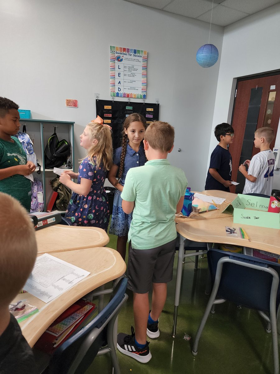 MsGeorgesClass2's tweet photo. It was a great day being back in the classroom and getting to know everyone!

The kids did an activity called "Quiz-Quiz-Trade" today with questions to get to know each other better. It was great seeing them relax and start forming friendships. https://t.co/j1Z95W09xT