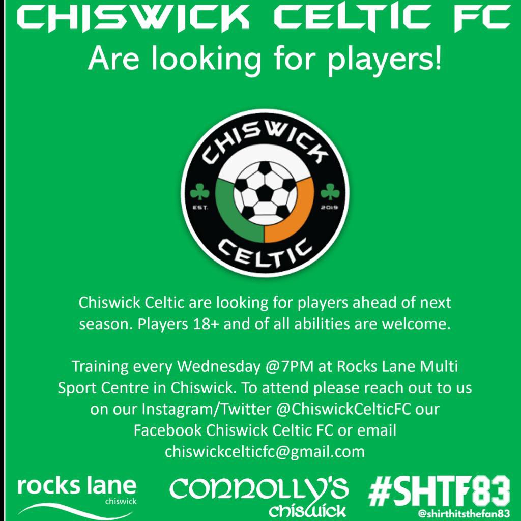 We are looking for players. Get in touch if you are interested.

Details are below

#football #soccer #london #pintmen #westlondon #england #ireland #footballshirts #footballboots #Pints #chiswick #brentford #ealing #hammersmith #grassrootsfootball
