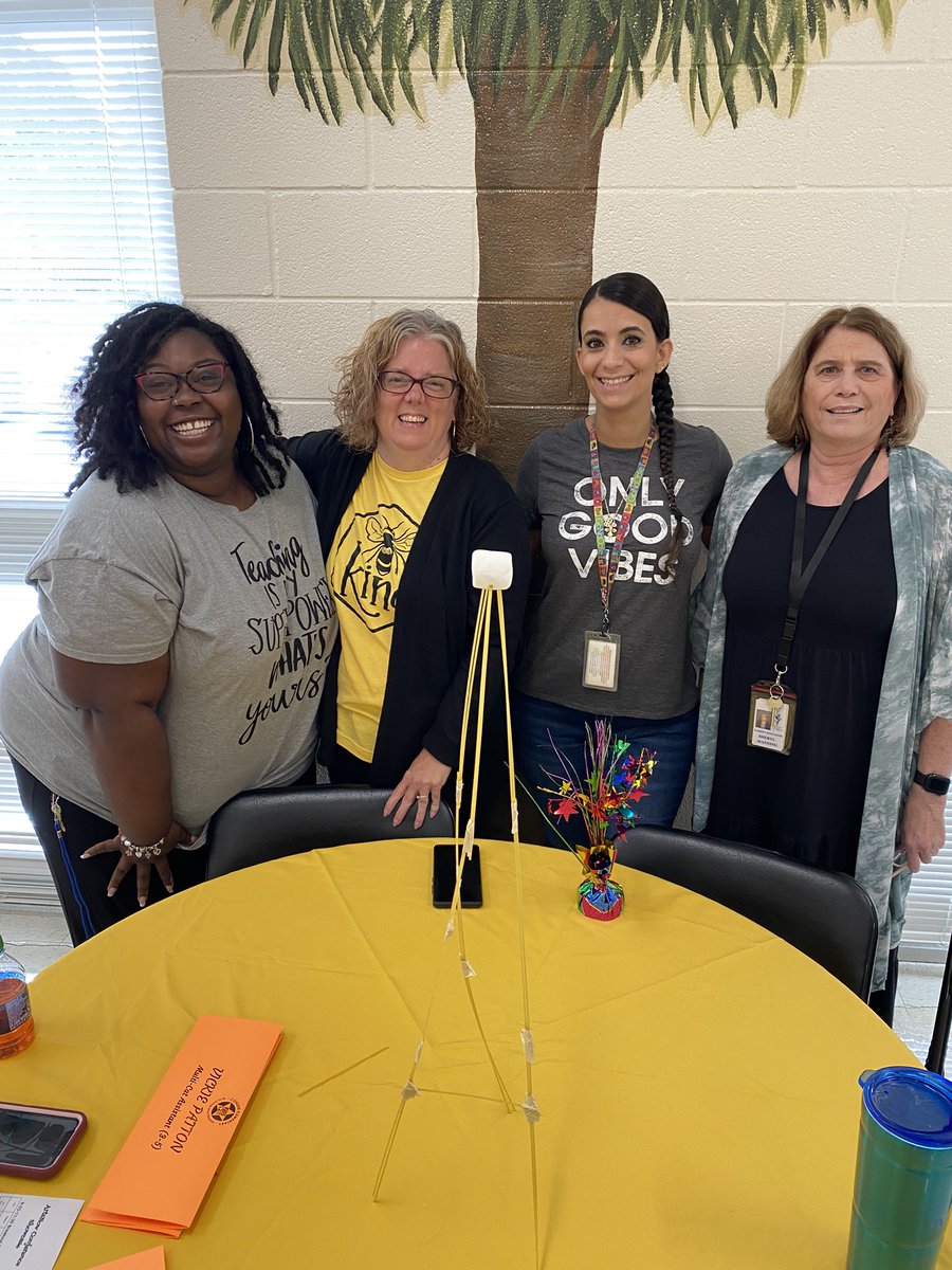 MsBoonesBabes's tweet photo. Using our @ArtsNOW1 conference ideas to do a team building activity this morning! #marshmallowandspaghettitowerchallenge @PaulaChina1 @ConderStars @RichlandTwo https://t.co/WUxrhURLzW