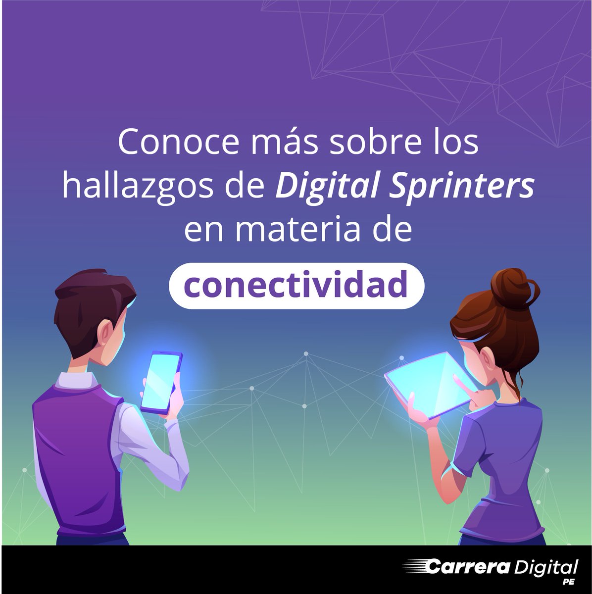 carrera_digital's tweet photo. ¿Sabías que el estudio Digital Sprinters de Google realiza sus recomendaciones sobre transformación digital en base a 4 ejes?El primero de ellos es el de Conectividad que busca garantizar un acceso asequible a internet. 
#google @niuboxlegal #transformaciondigital #conectividad https://t.co/TTei0bPrEe