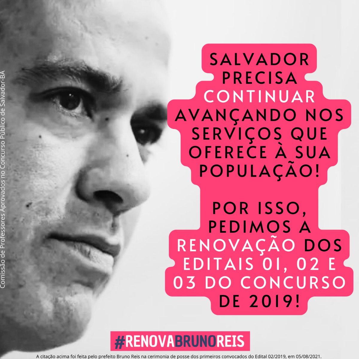 rickrigaud's tweet photo. Renova Prefeito Bruno Reis! Salvador - Bahia clama pela renovação do concurso 2019! Editais 1, 2 e 3! #RENOVABRUNOREIS
@brunoreisba @AnaPaulaMatosBA @acmneto_ @cirogomes https://t.co/r7khKX2Gsx