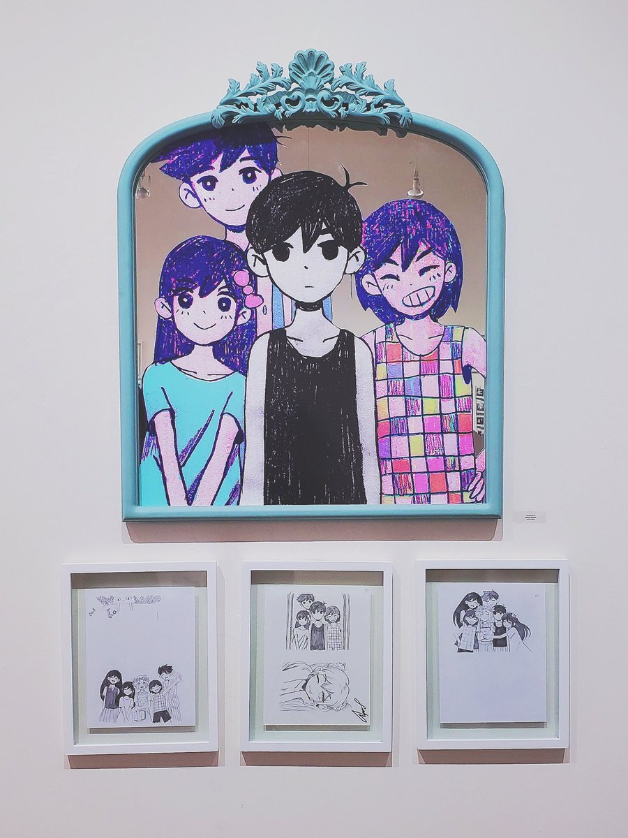 i went to the OMORI art exhibit!! 📸

so cool...all the handdrawn animations and concept art and sprites, everything 