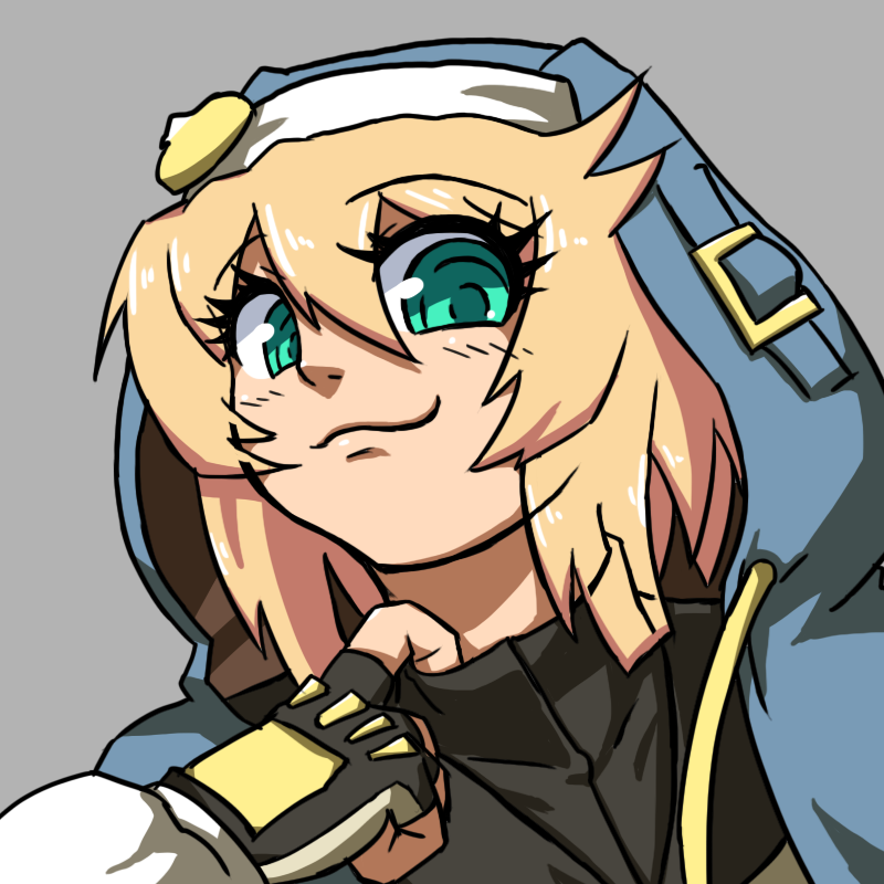 bridget (guilty gear) fingerless gloves gloves blonde hair 1boy male focus hood simple background  illustration images