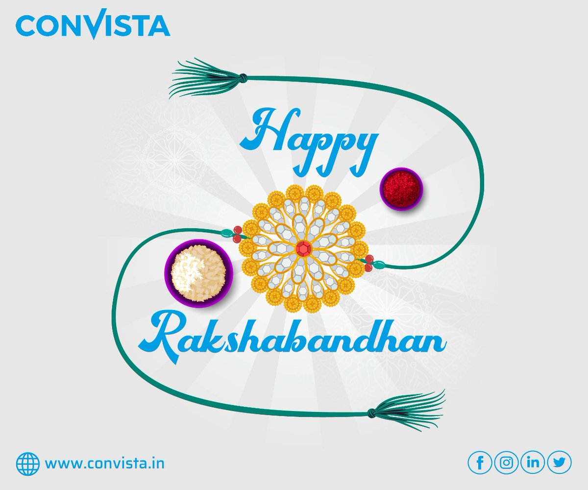 ConvistaAsia's tweet photo. Happy Raksha Bandhan
#RakshaBandhan #rakshabandhan2022 #Convista #convista4u #rakhi2022 #SAP #Asia https://t.co/tt8O9q3YUI