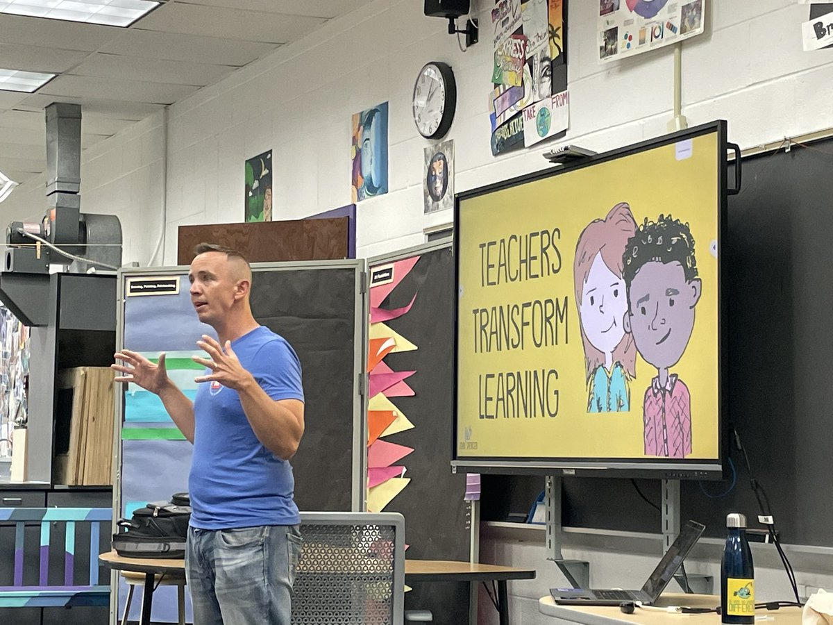 ChelyseMiller's tweet photo. I am still processing all I learned at the #VBILSS and all the phenomenal sessions. I hope (that is a strategy) my teachers know they have permission to innovate. @CPES4LIFE @dspringses https://t.co/l2Pj74D5zm