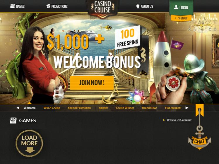 %25 deposit bonus and 10 free spins at Casino Cruise casino