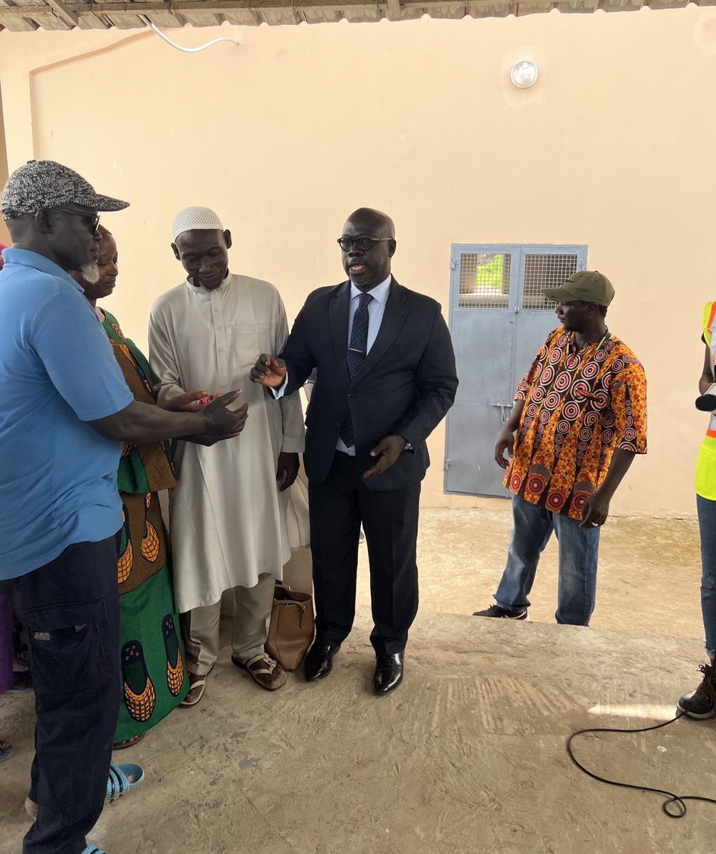 PilotGambia's tweet photo. The ceremony was graced by the German Chargeé d’Affaires Ms Gabriele Boner, representatives from GIZ-FRSD, Fisheries officers, the Contractor - Jarju Kunda Construction, members of the Brufut fisheries association and the Media https://t.co/6j2MBRKTyS