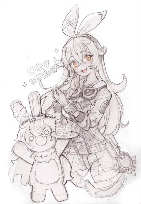 Happy birthday Amber!#GenshinImpact #原神 #sketch 