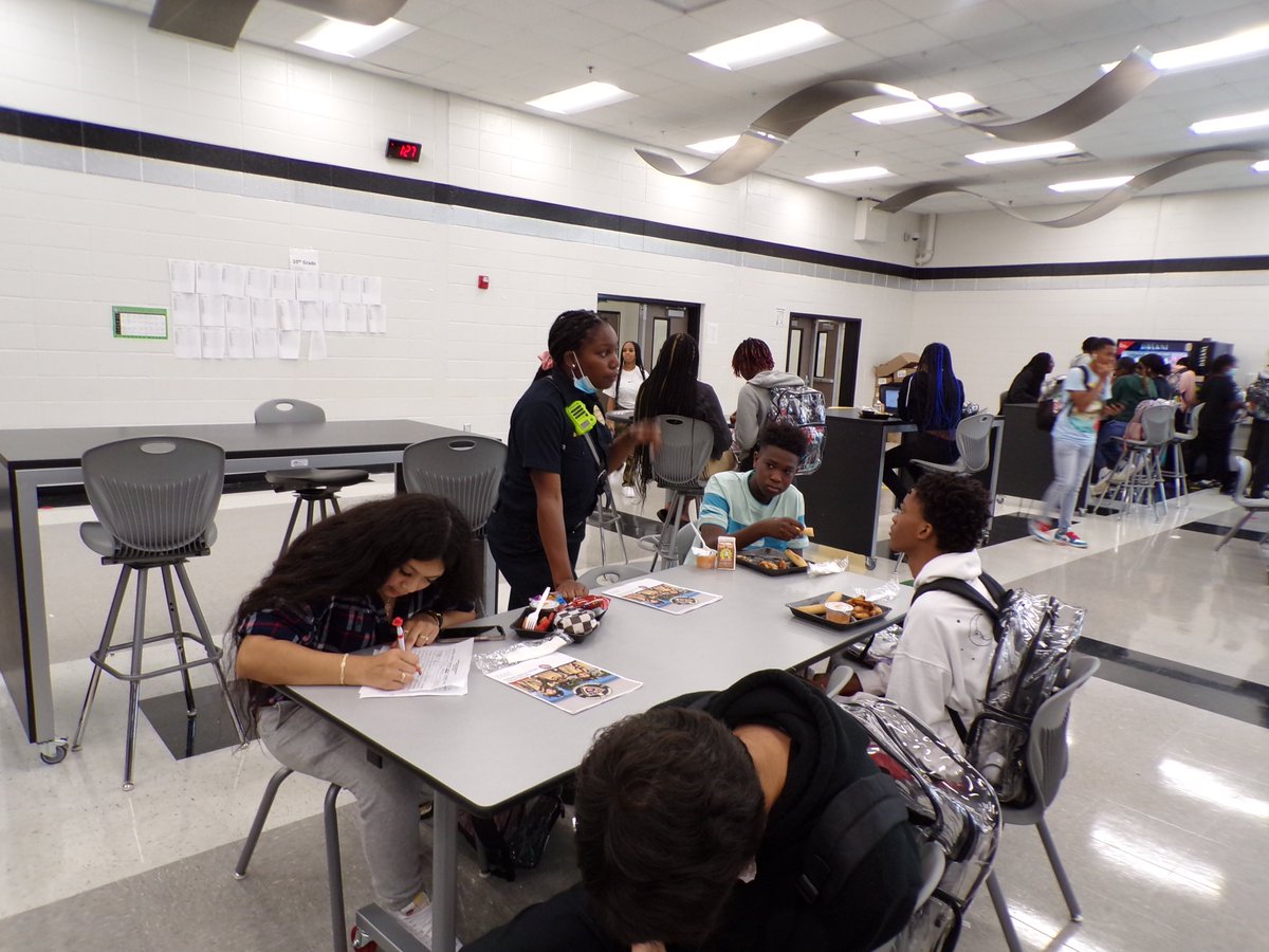 RLpscs's tweet photo. Our first firefighter pathway recruitment event of the 22-23 school year. Our Raiders were engaged as they learned about the program and its benefits. Thank you Clayton County Fire Department! #CareerReady #DaleBuilt #FireService #PublicService https://t.co/CMBwP9hNMA
