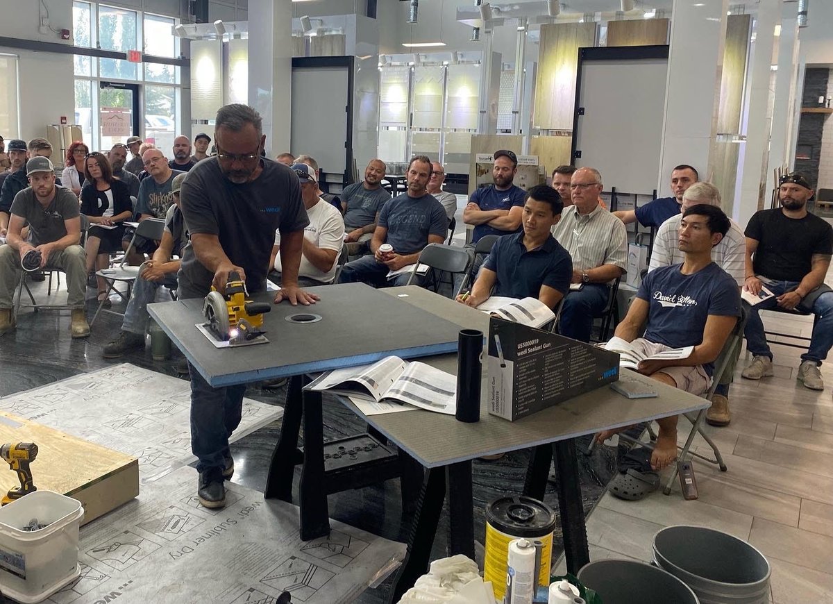 tilestonesource's tweet image. Seminars are back! Today we have the wedi Certified Installer Workshop in Edmonton. Thanks to everyone who joined us!