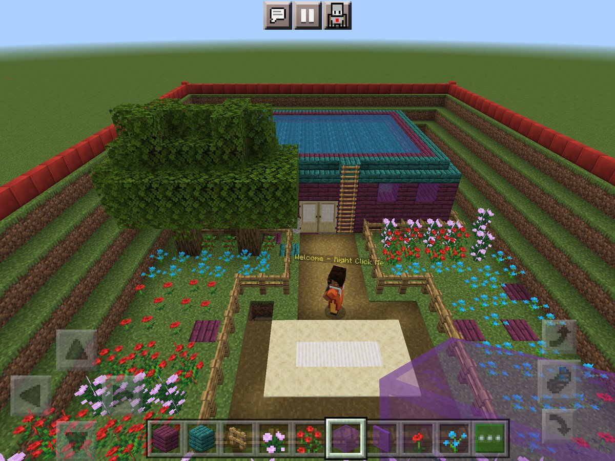 Librarian4Books's tweet photo. Looking forward to sharing my simple home build with my @PlayCraftLearn peeps! I am preferring the iPad to the laptop for builds, so something to think about. Here's my 2.0 simple home build. 😃 #MinecraftEdu #MCTA5 @MirthfulMentor @butterflynix https://t.co/1YYmpMwxYb