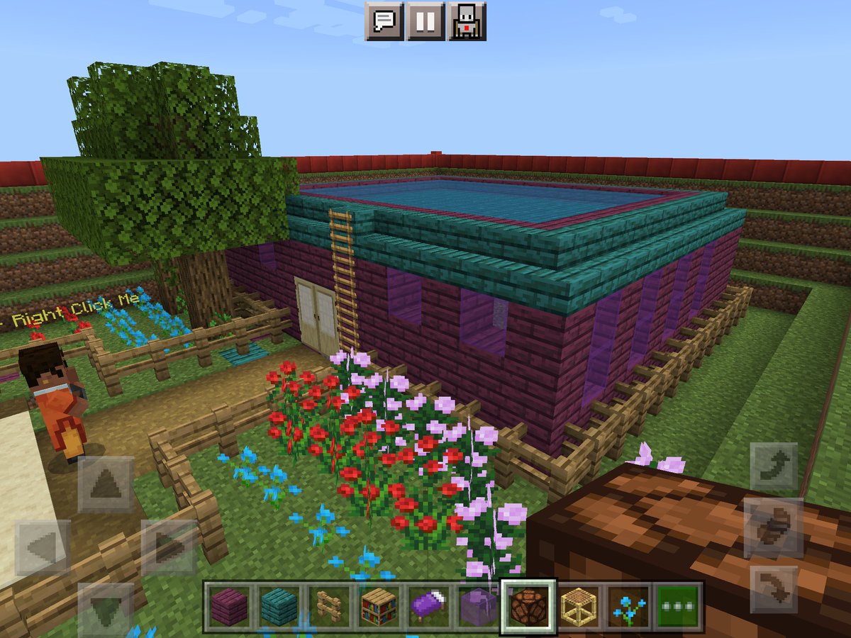 Librarian4Books's tweet photo. Looking forward to sharing my simple home build with my @PlayCraftLearn peeps! I am preferring the iPad to the laptop for builds, so something to think about. Here's my 2.0 simple home build. 😃 #MinecraftEdu #MCTA5 @MirthfulMentor @butterflynix https://t.co/1YYmpMwxYb