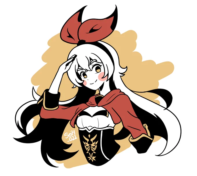 Little doodle for Amber's birthday after not posting for a while #Genshinlmpact #アンバー生誕祭2022 #原神 