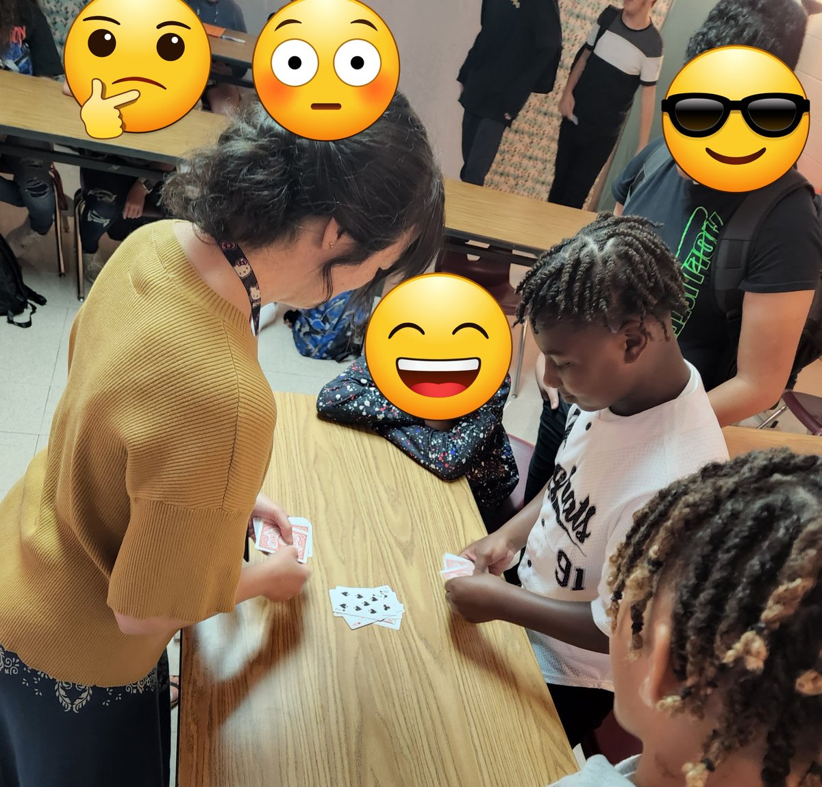 TeachingLOV3's tweet photo. I have the best co-teacher. Slap jack champion. #FCPS #SMS #dayonecomplete https://t.co/XSw21Xna8W